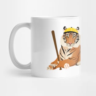 Baseball Tiger Yellow Mug